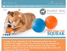 Tablet Screenshot of planetdogstore.co.uk